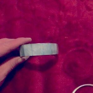 Turquoise gem kiwi stone blue princess bracelet by Eloxite